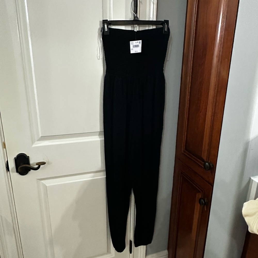 Black Women's High-Waisted Jump Suit.